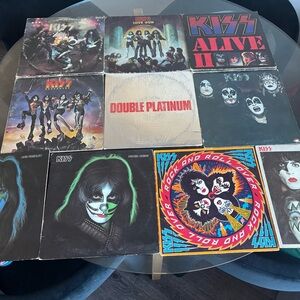 Kiss Vinyl Album Lot of 10